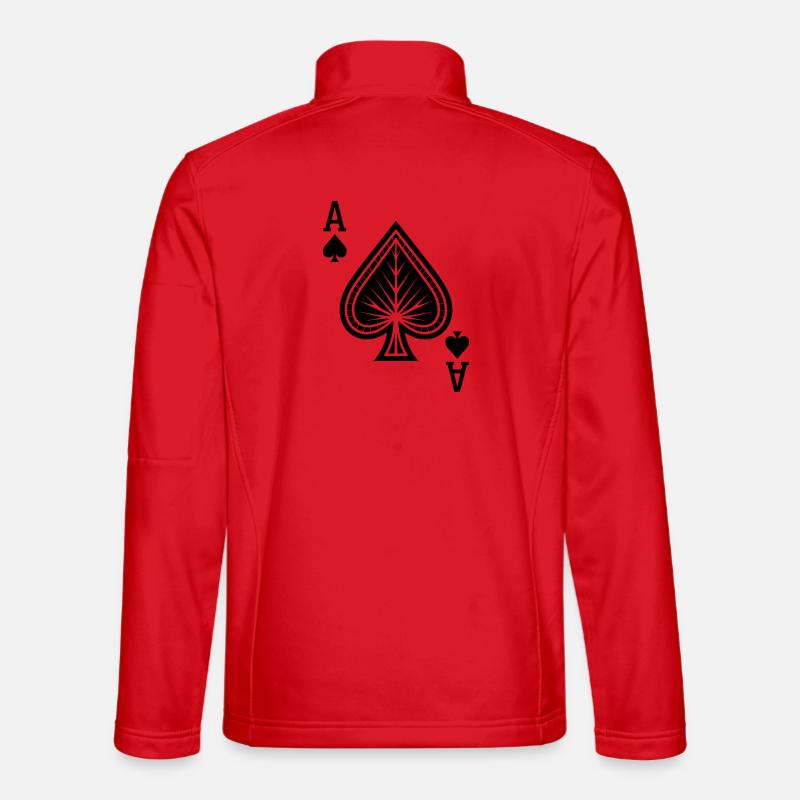 Pik-Ass - Unisex Softshelljacke - Rot