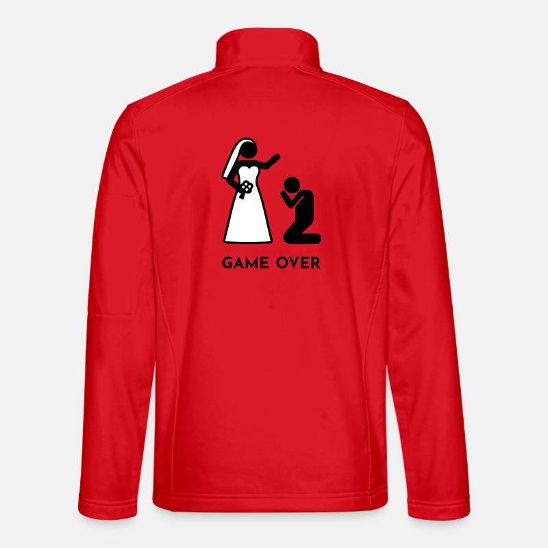 Hochzeit - Das Spiel ist vorbei - Unisex Softshelljacke - Rot