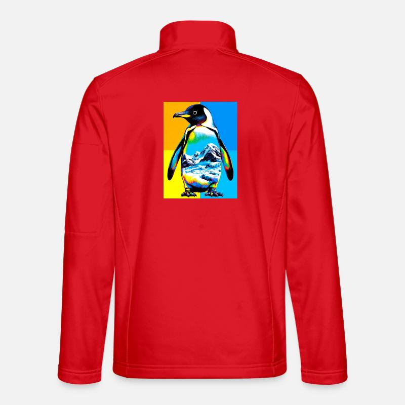 Pinguin - Unisex Softshelljacke - Rot