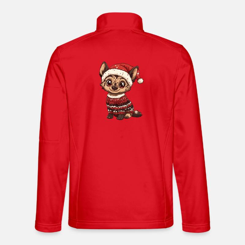Hyäne Weihnachten - Unisex Softshelljacke - Rot