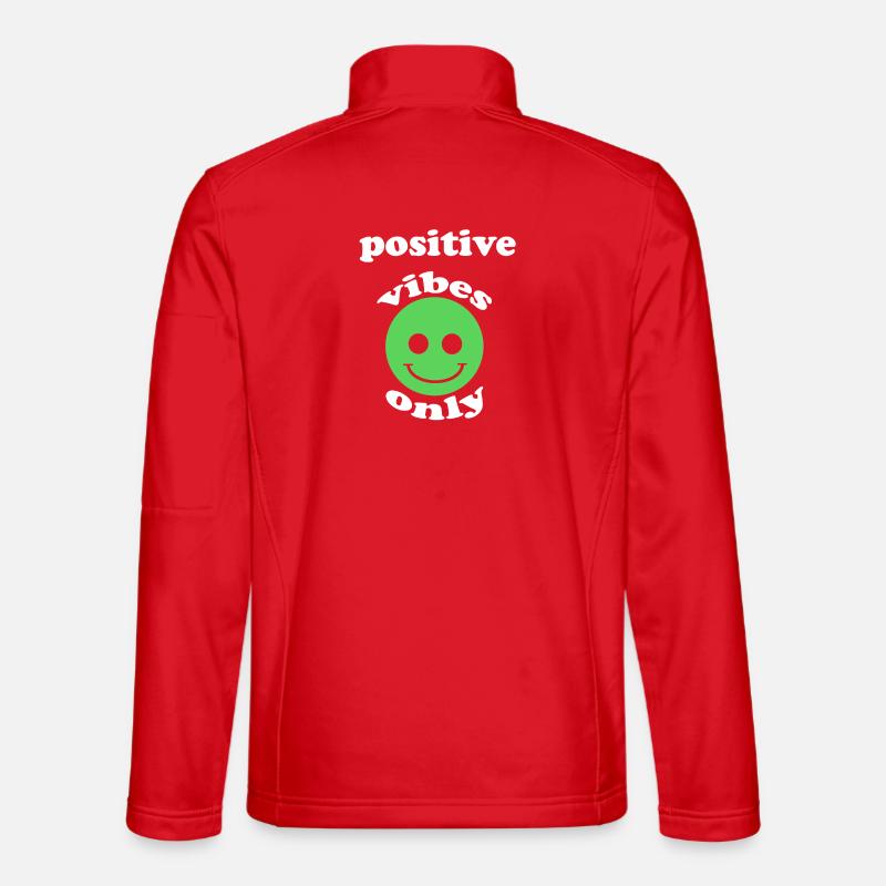Positive Vibes Only - Unisex Softshell Jacket - red