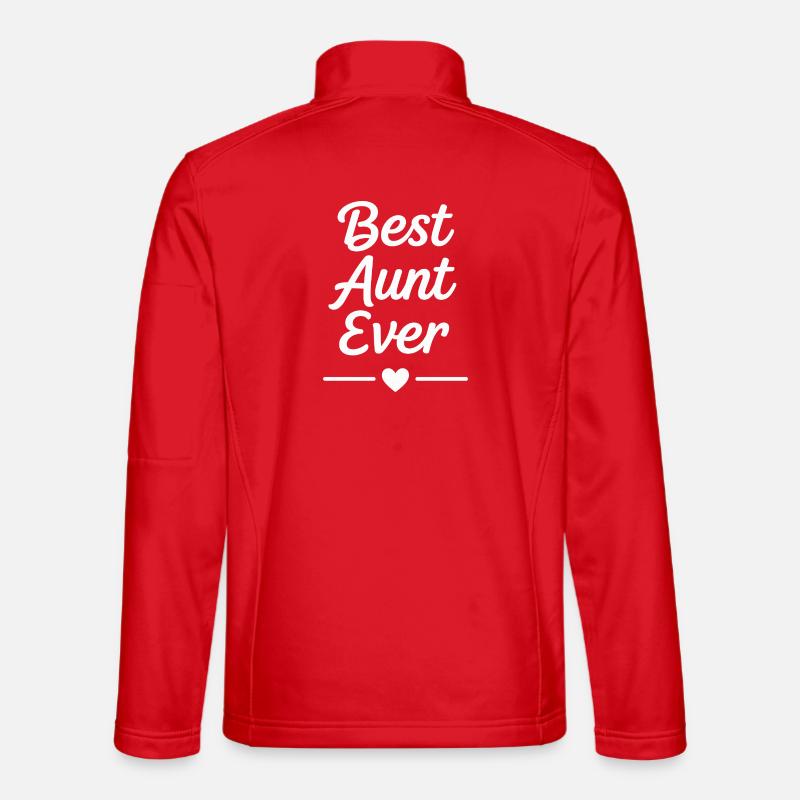 Best Aunt Ever - Unisex Softshell Jacket - red