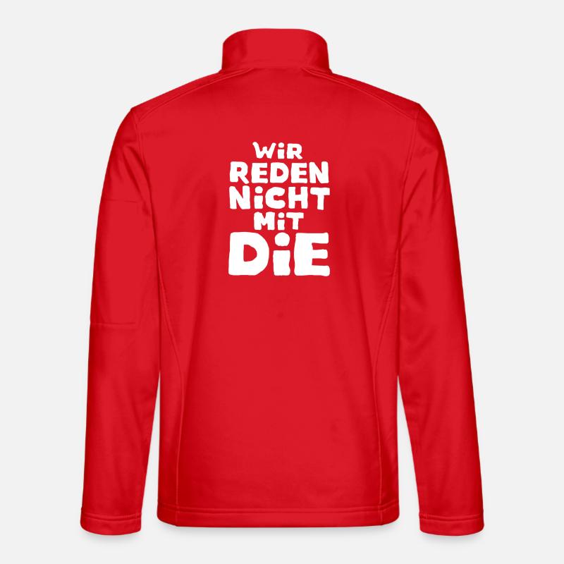 We don't talk to the - Unisex Softshell Jacket - red