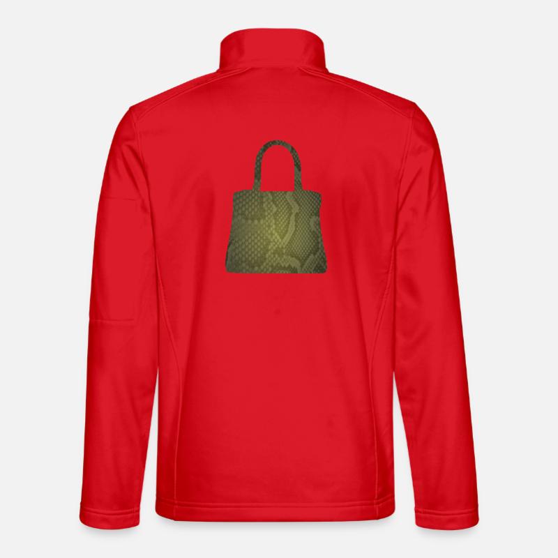 Olive Snake Skin Tote - Unisex Softshelljacke - Rot