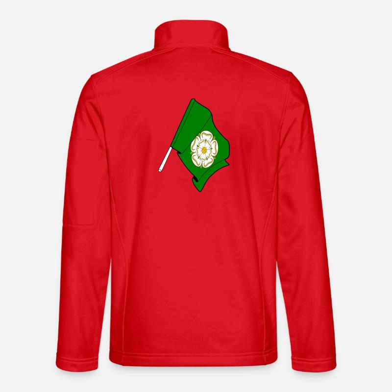 North Yorkshire Flag - Unisex Softshell Jacket - red