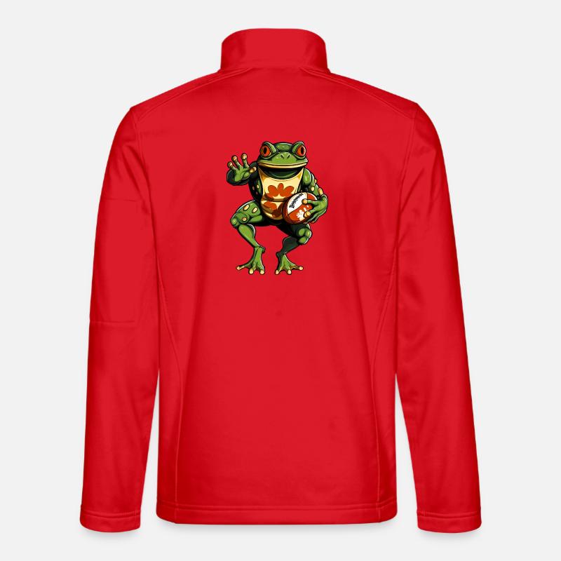 Frösche Rugby - Unisex Softshelljacke - Rot