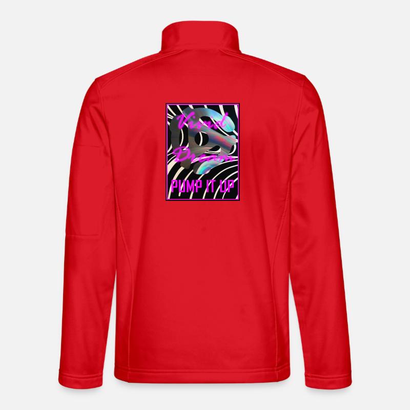 Pump It Up by Vivid Dream - Unisex Softshell Jacket - red