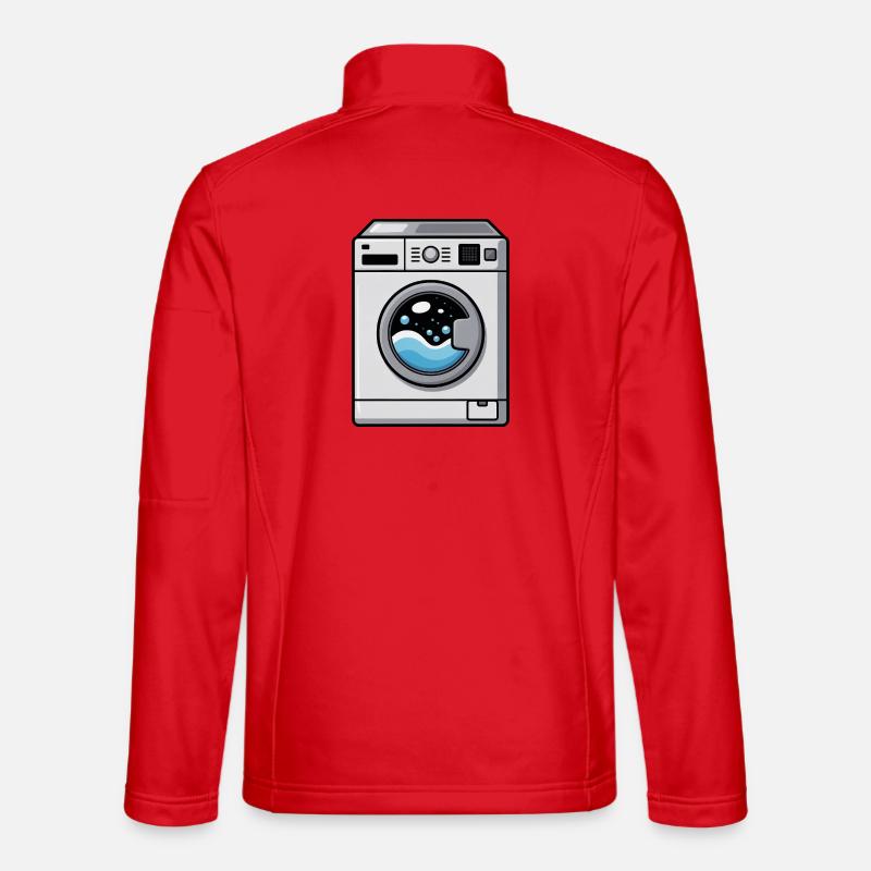 Machine à laver bande dessinée mignonne Kawaii Veste en tissu softshell Unisexe