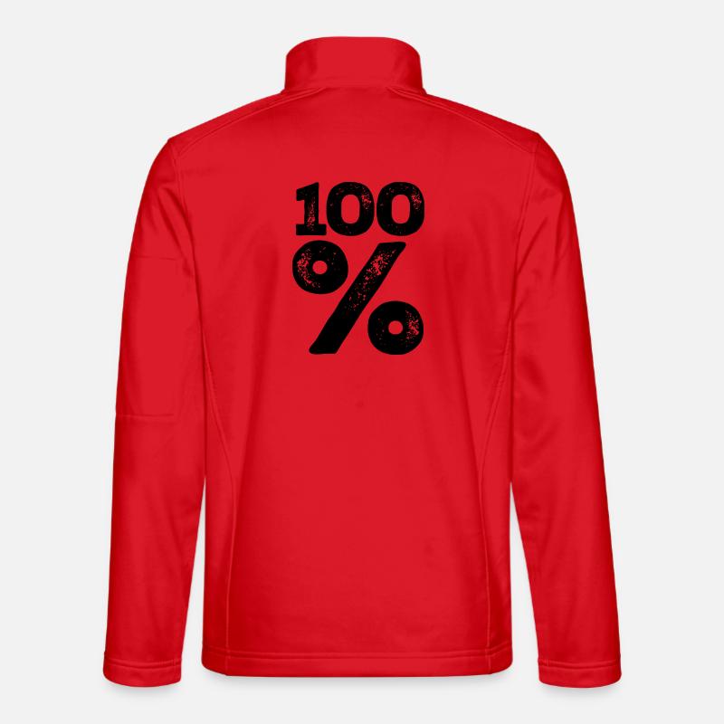 100% - Unisex Softshell Jacket - red