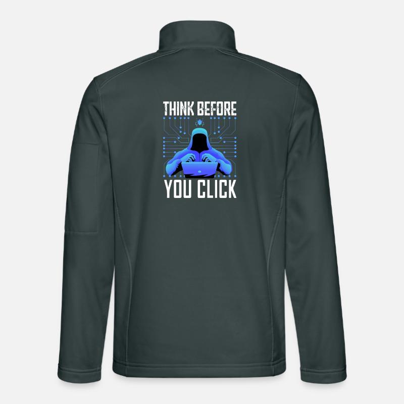 Hacker Hacker Programmeur Cybersécurité Linux Veste en tissu softshell Unisexe