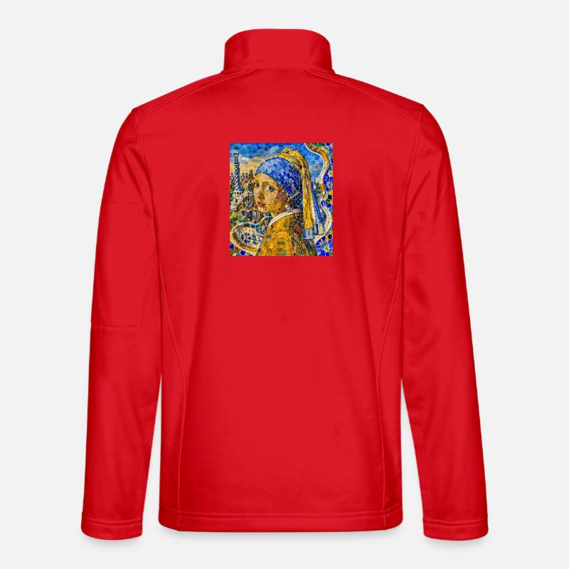 Blue Scarf Pearl - Unisex Softshelljacke - Rot