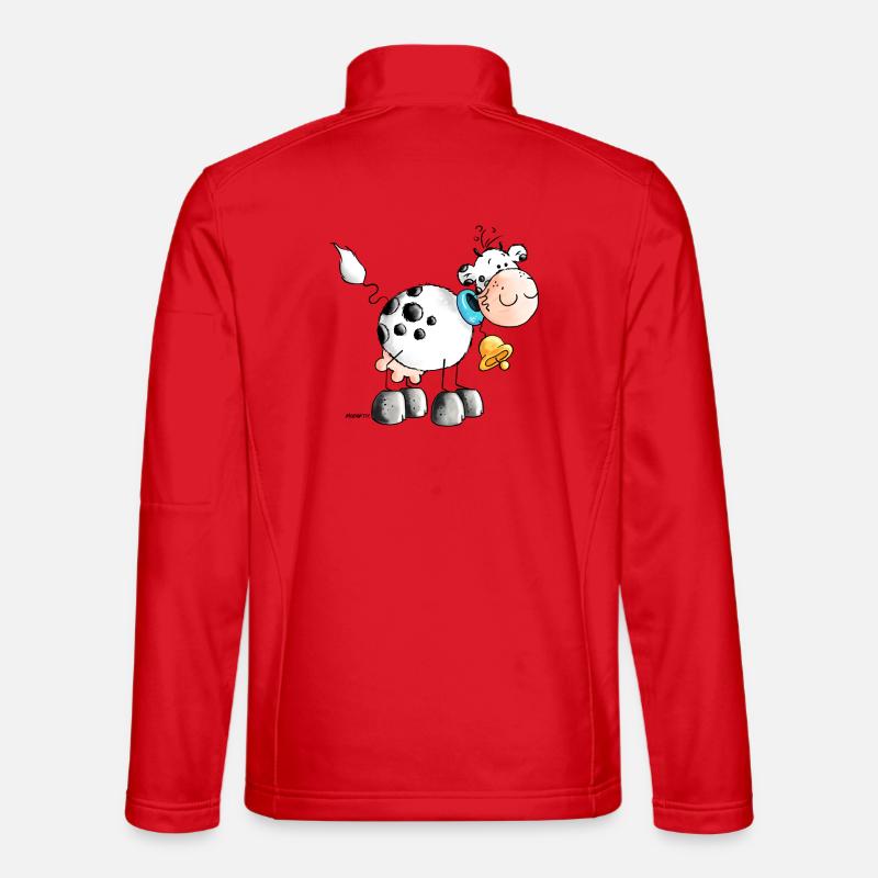 "Erna" - Cow - Cows - Cartoon Unisex Softshell Jacket