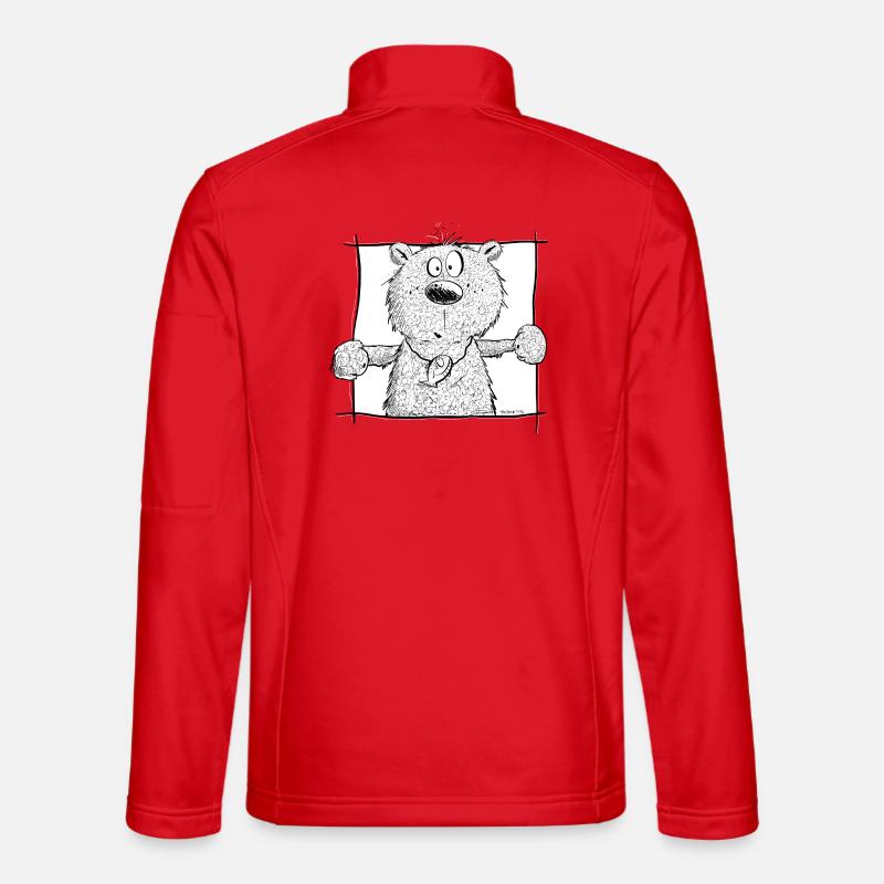 Drolliger Kleiner Bär I Wildtier Comic Unisex Softshelljacke