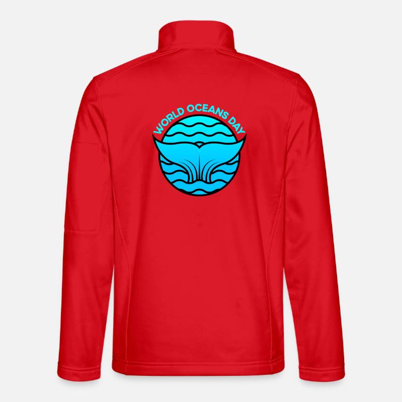 World Oceans Day - Unisex Softshell Jacket - red