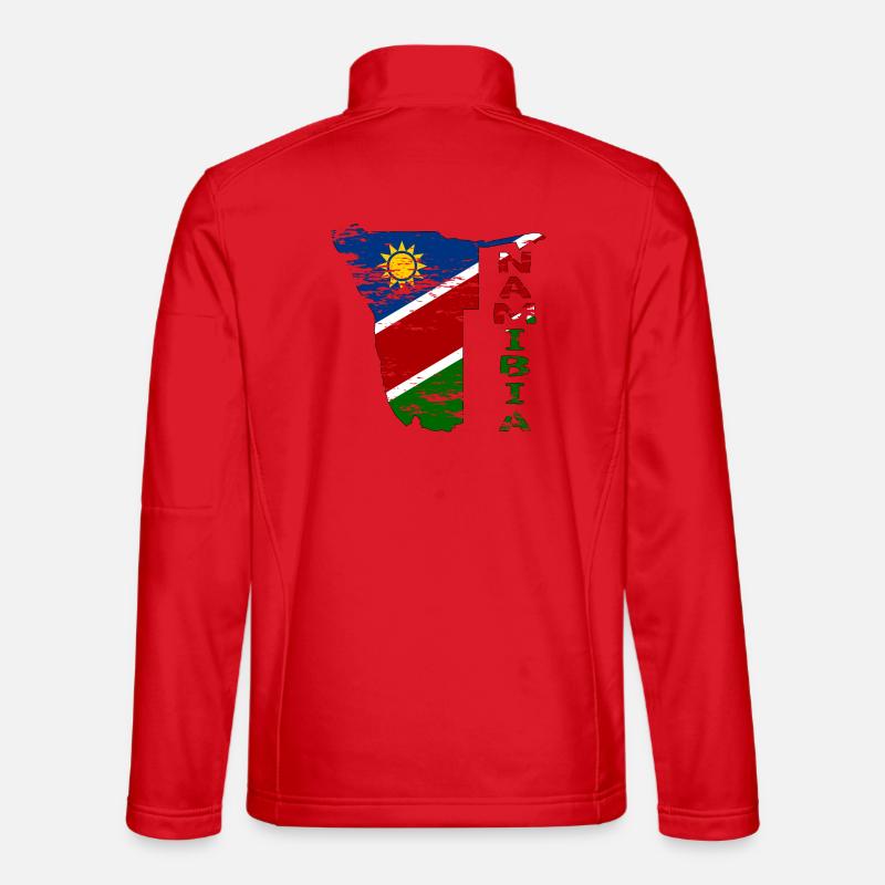 Namibia Landkarte Flagge used Unisex Softshelljacke