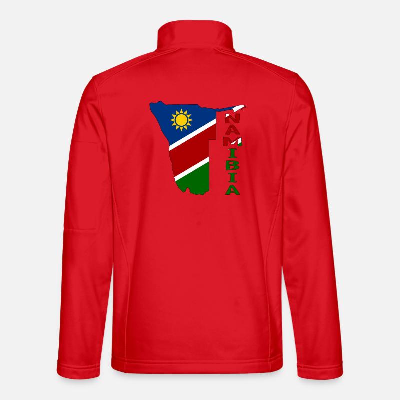 Namibia Map Flag Unisex Softshell Jacket