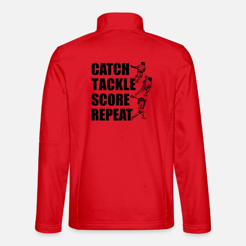 Catch, tackle, points, repeat - Unisex Softshell Jacket - red