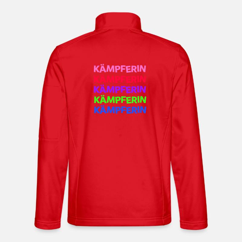 Kämpferin - Mut Mädchen Frauen - Unisex Softshelljacke - Rot