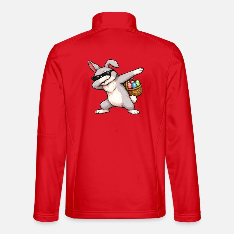 Dabbing Easter Bunny - Unisex Softshell Jacket - red