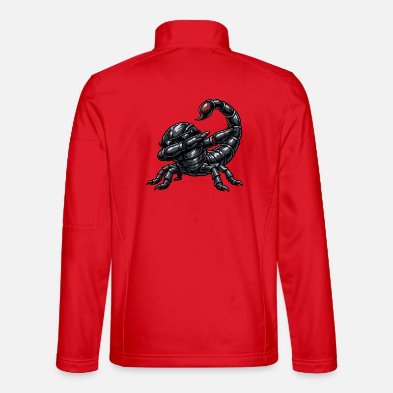Dab du Scorpion - Veste en tissu softshell Unisexe - rouge