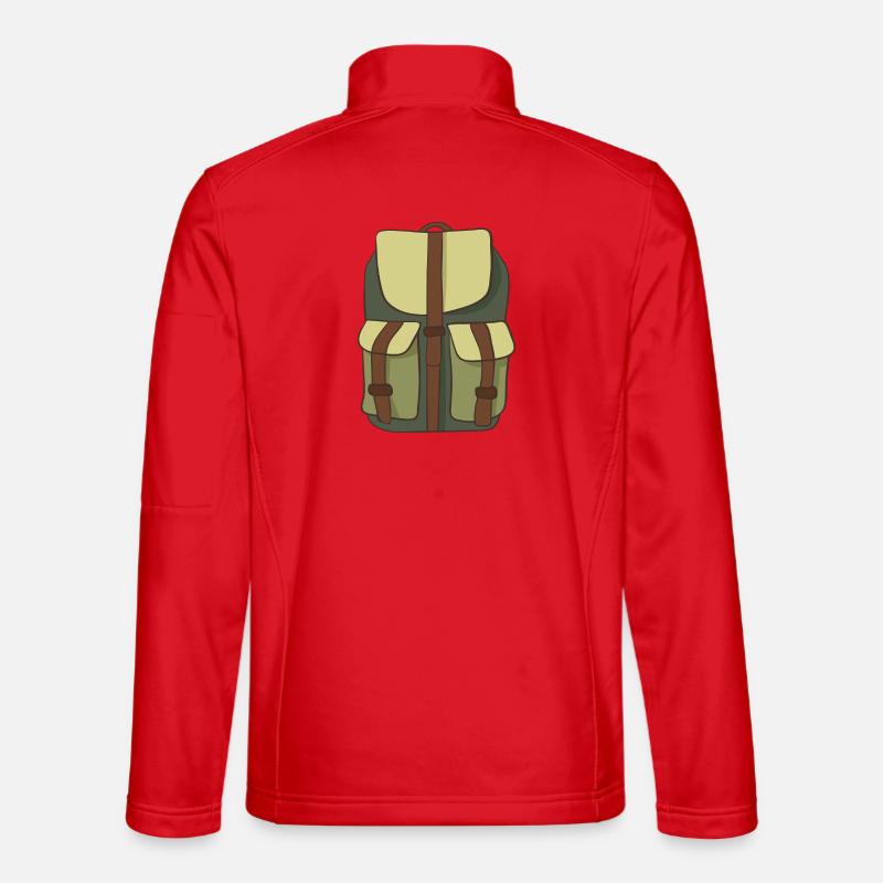 Rucksack - Unisex Softshelljacke - Rot