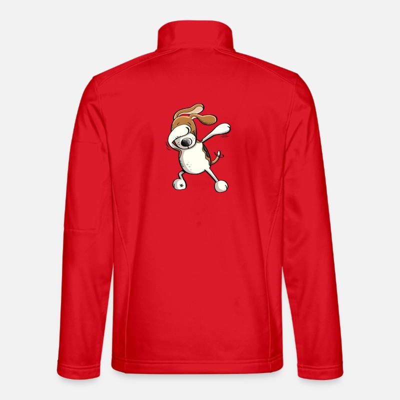 Drôle Dab danse Beagle - Chien - BD - Cadeau Veste en tissu softshell Unisexe