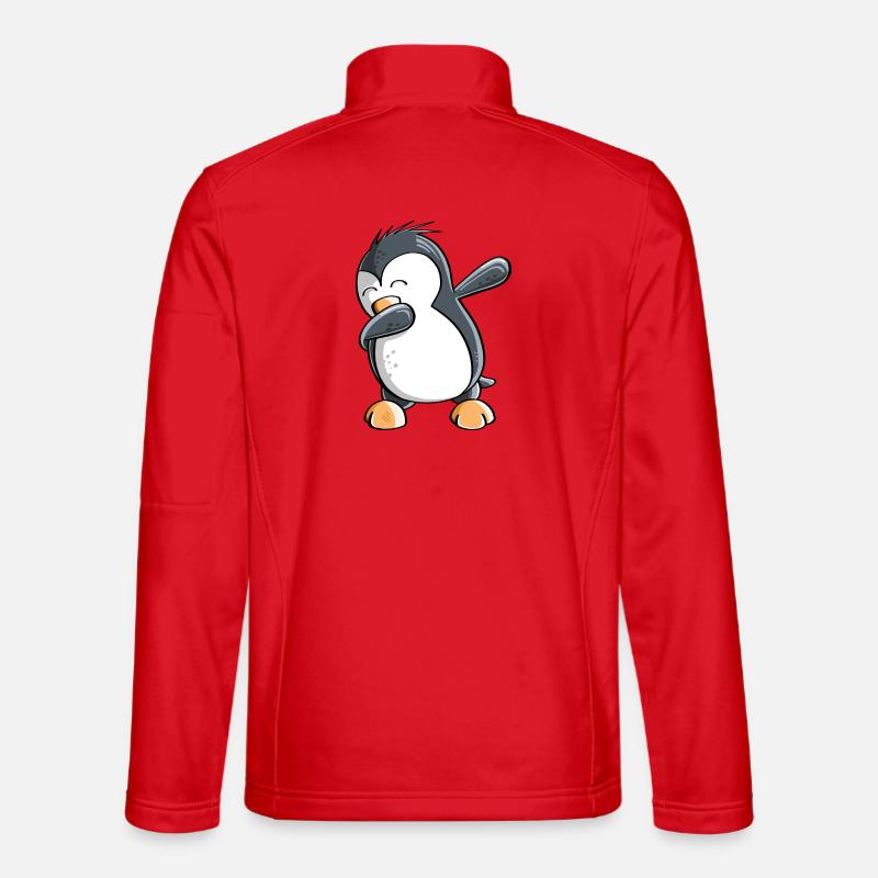 Dab Dance Pinguin - Dabbing - Fun Comic - Geschenk Unisex Softshelljacke