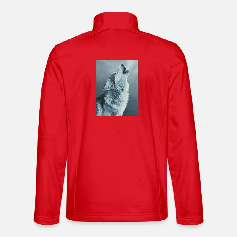 Grauer Wolf Unisex Softshelljacke