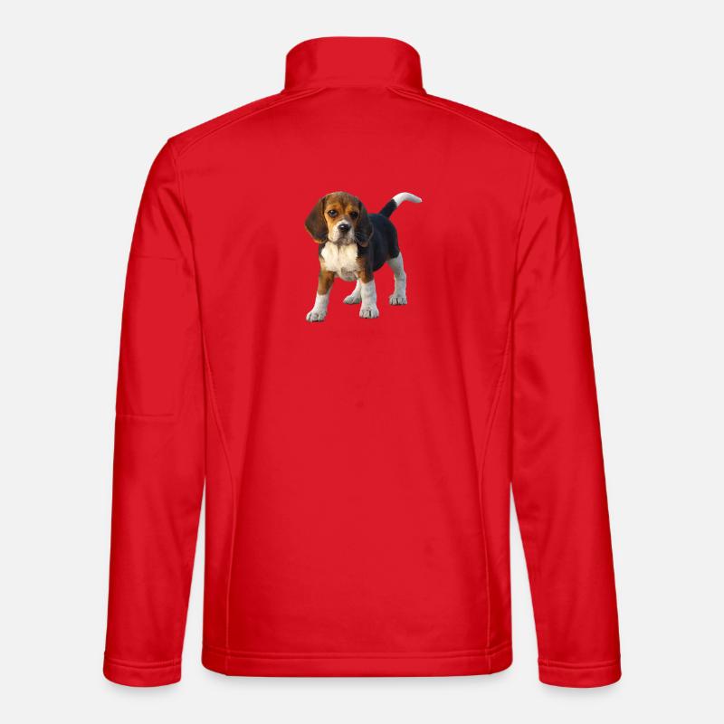 beagle - Unisex Softshell Jacket - red