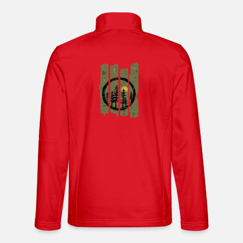 Runenwald - Unisex Softshelljacke - Rot