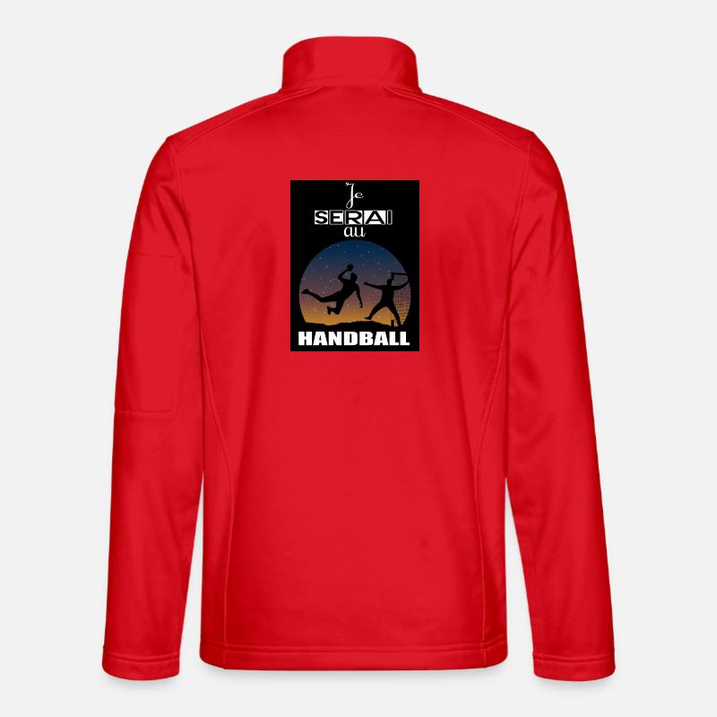 I will be at Handball - Unisex Softshell Jacket - red