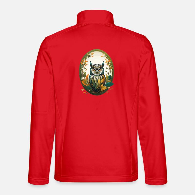 Eule - Unisex Softshelljacke - Rot