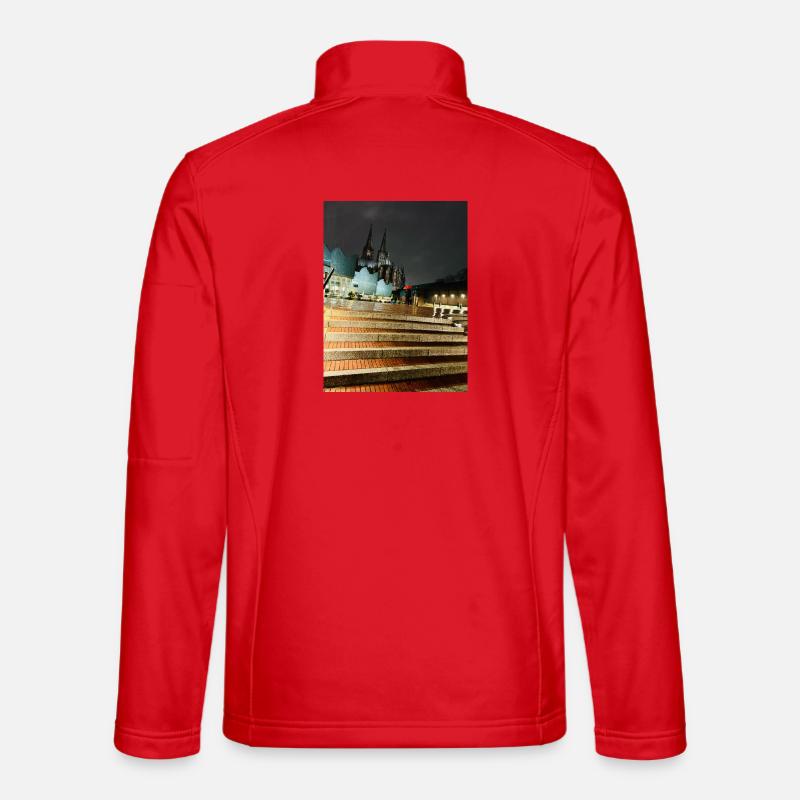 Kölner Dom - Unisex Softshelljacke - Rot
