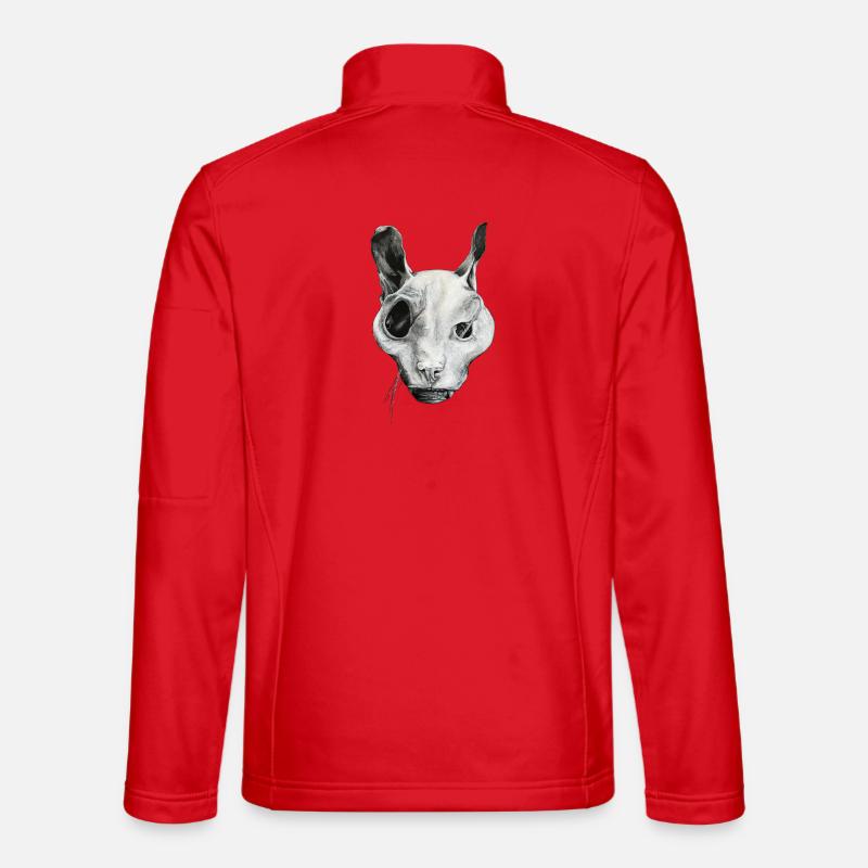 THE GHOST CAT - Unisex Softshell Jacket - red