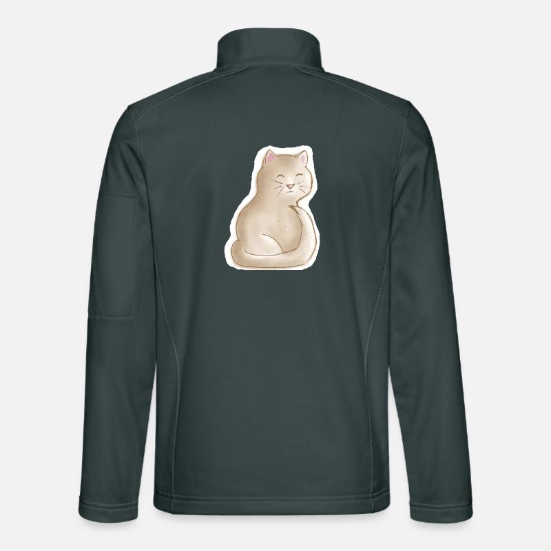 müdes Kätzchen Unisex Softshelljacke