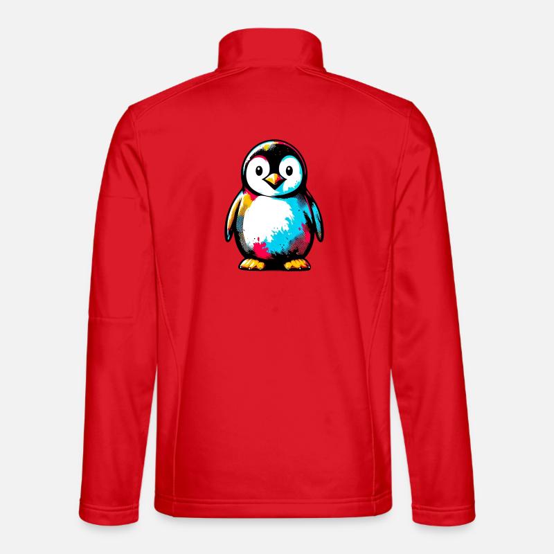 Pinguin - Unisex Softshelljacke - Rot