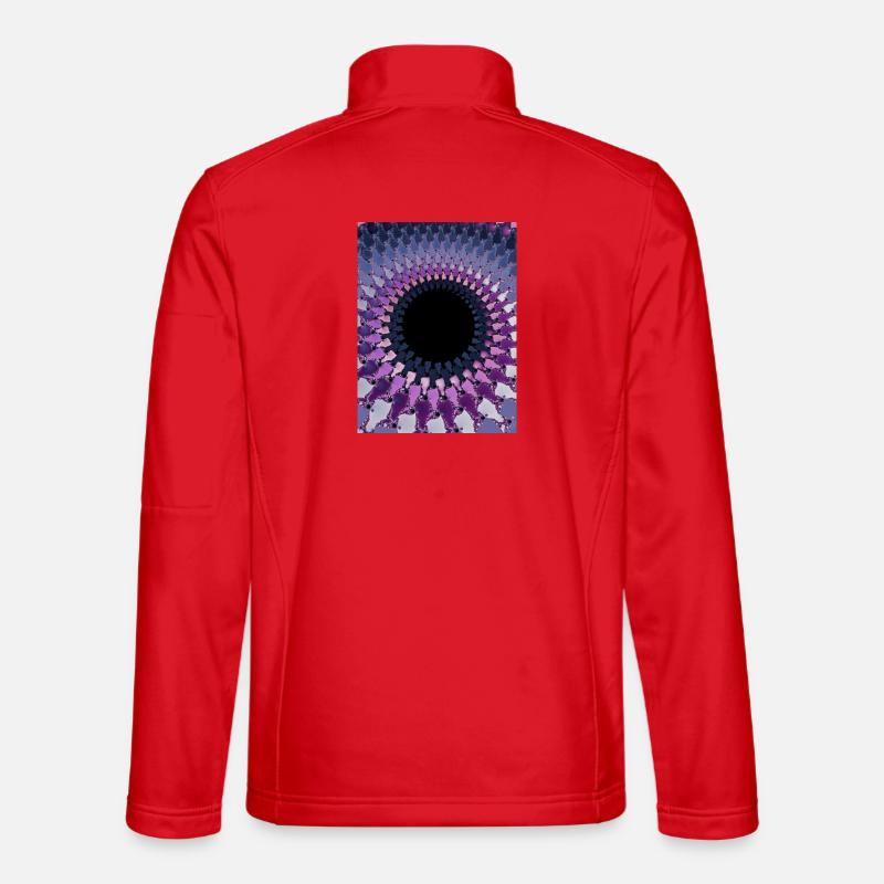 Abstract - Unisex Softshell Jacket - red
