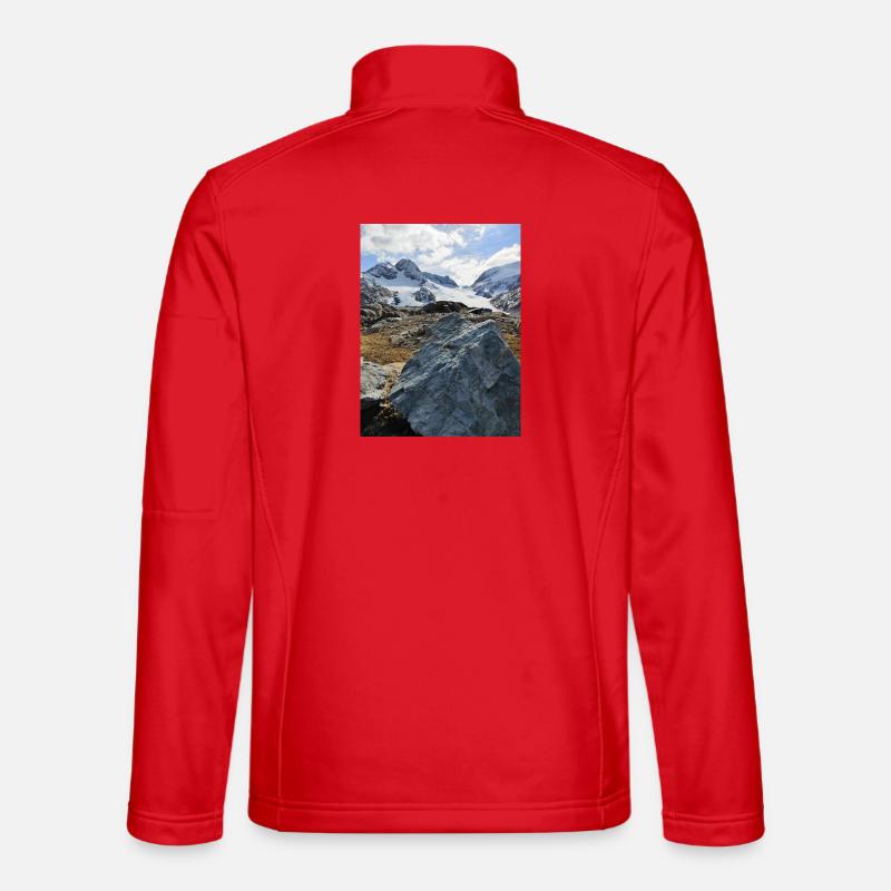 Gletscher des Heiligen Solin d'Arves Unisex Softshelljacke