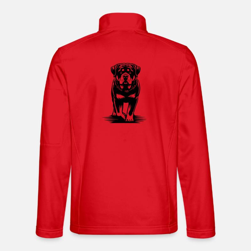 Rottweiler - Unisex Softshelljacke - Rot