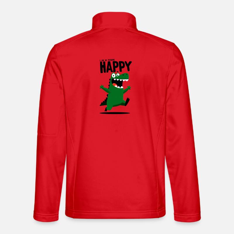 Happy Croc - Unisex Softshell Jacket - red