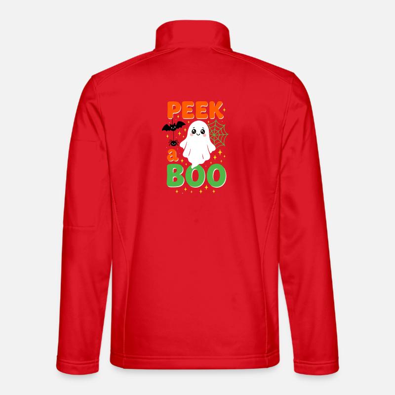 Spooky Halloween Billboard - Unisex Softshell Jacket - red