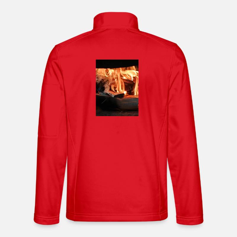 Flame Hanging Flame - Unisex Softshell Jacket - red
