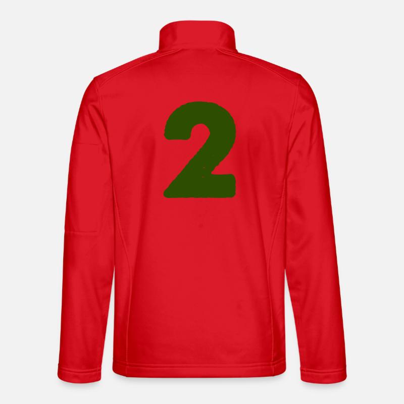 2_zahl - Unisex Softshelljacke - Rot