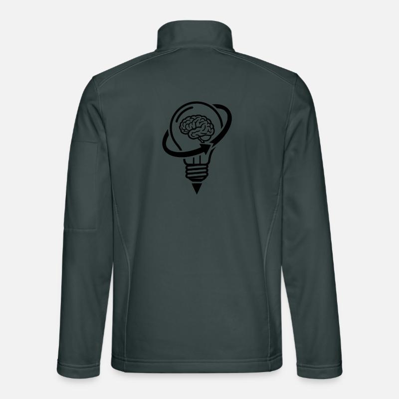 The brain and the lamp – a creative idea Unisex Softshell Jacket