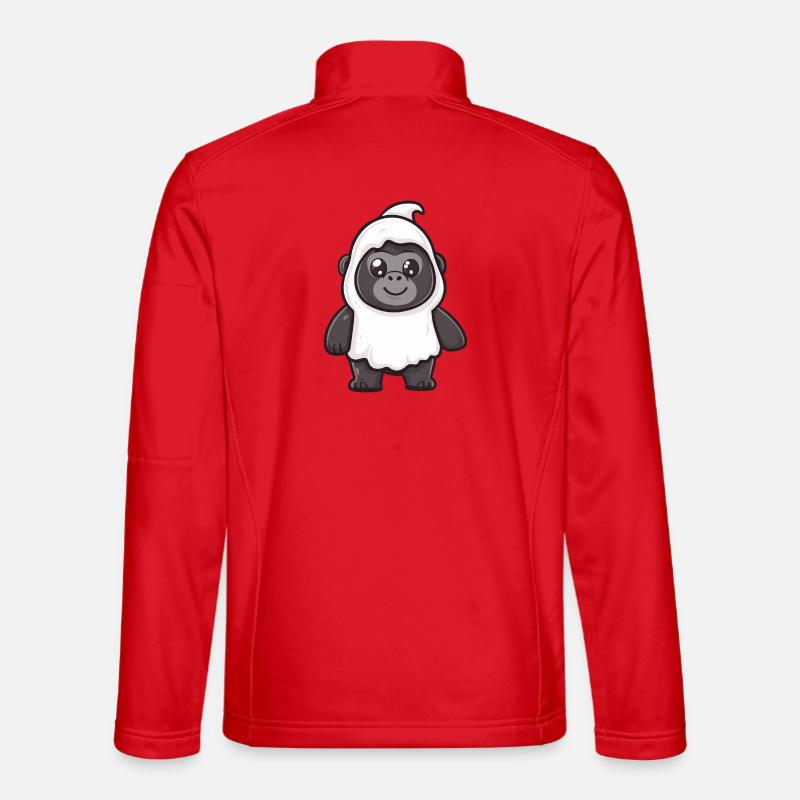 Gorilla Halloween Geist - Unisex Softshelljacke - Rot