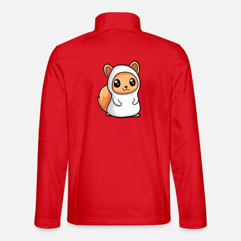 Eichhörnchen Halloween Geist - Unisex Softshelljacke - Rot