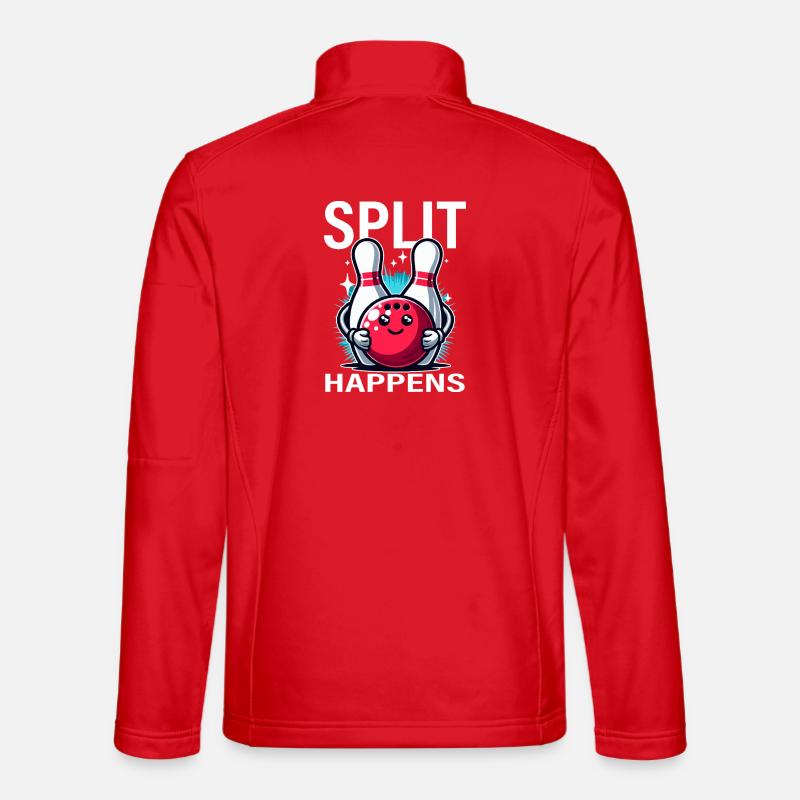 Split Arrives Bowling Joy - Unisex Softshell Jacket - red