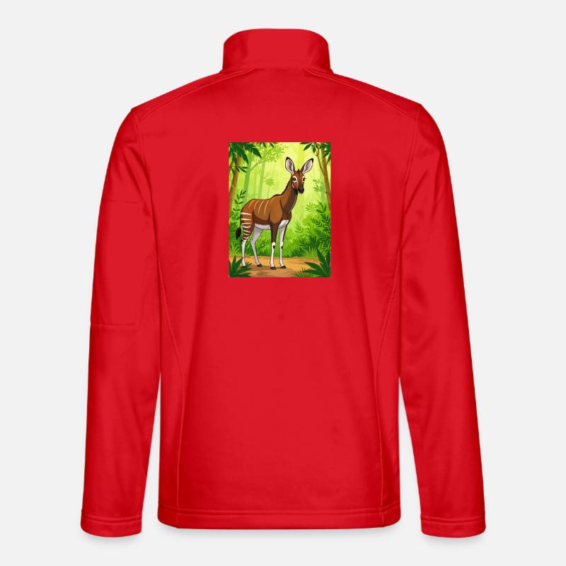 The mysterious rainforest creature with zebra Unisex Softshell Jacket