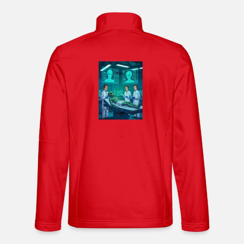 Alien Autopsy – Das geheime Labor - Unisex Softshelljacke - Rot