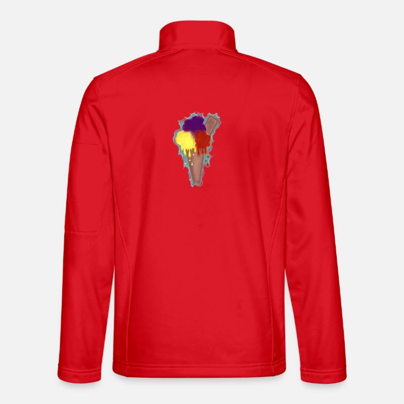 Glace arc-en-ciel Veste en tissu softshell Unisexe